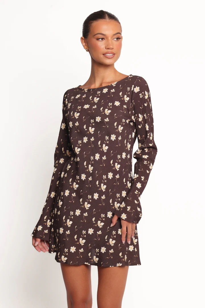 Robe Mini Amity - Floral Marron