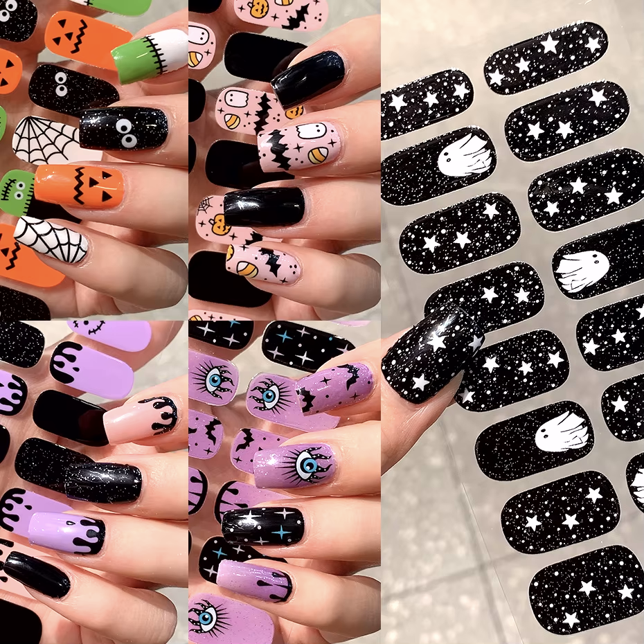 Arte nas Unhas de Halloween